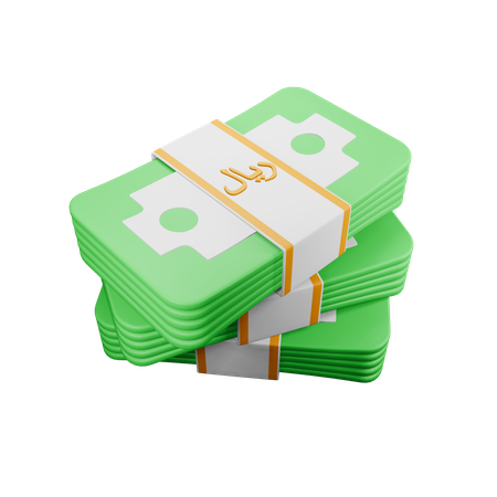 Rial saudita  3D Icon