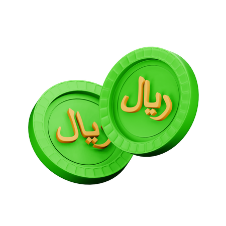 Rial saudita  3D Icon