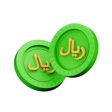 Rial saudita  3D Icon