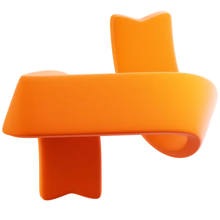 Ribbon  3D Icon