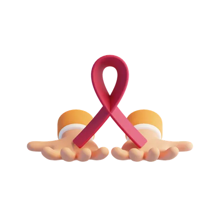 Ribbon  3D Icon