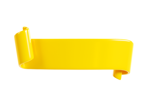 Ribbon Banner  3D Icon