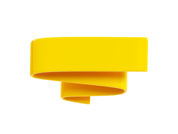 Ribbon Banner  3D Icon