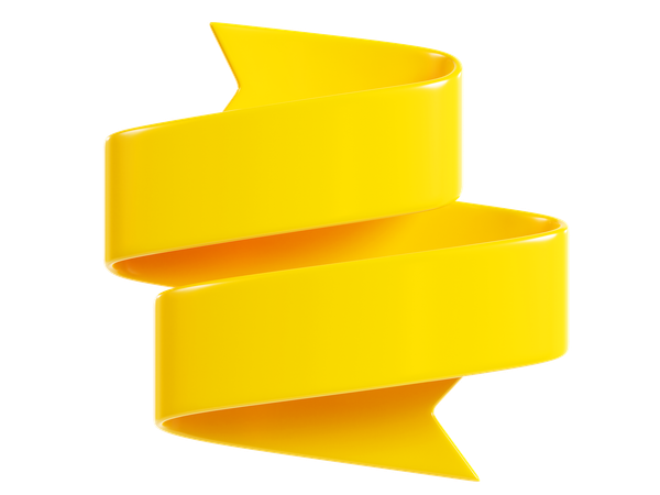 Ribbon Banner  3D Icon