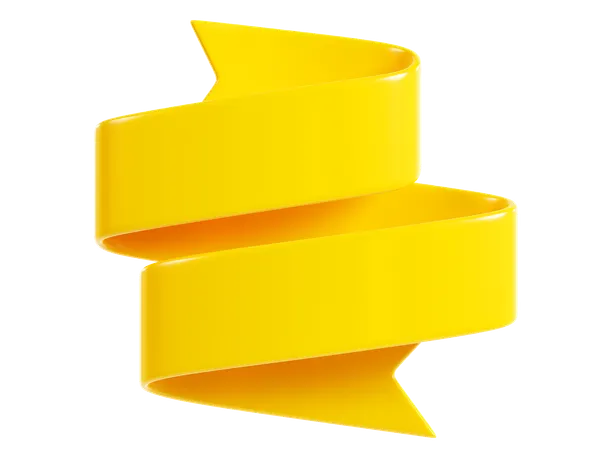 Ribbon Banner  3D Icon