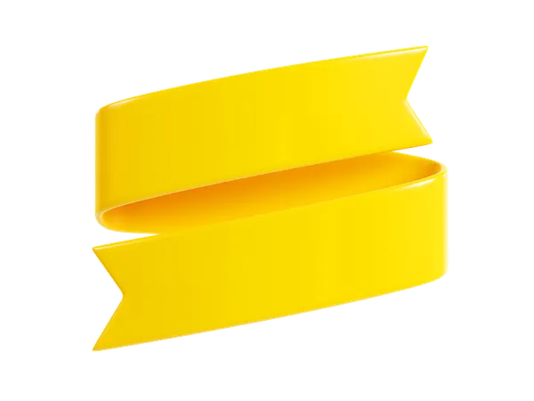 Ribbon Banner  3D Icon