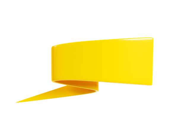 Ribbon Banner  3D Icon