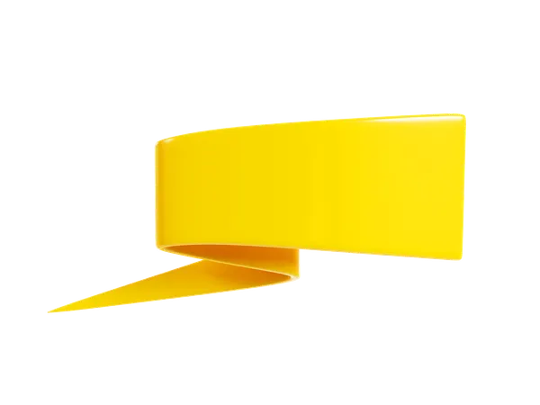 Ribbon Banner  3D Icon