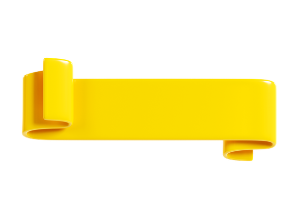Ribbon Banner  3D Icon