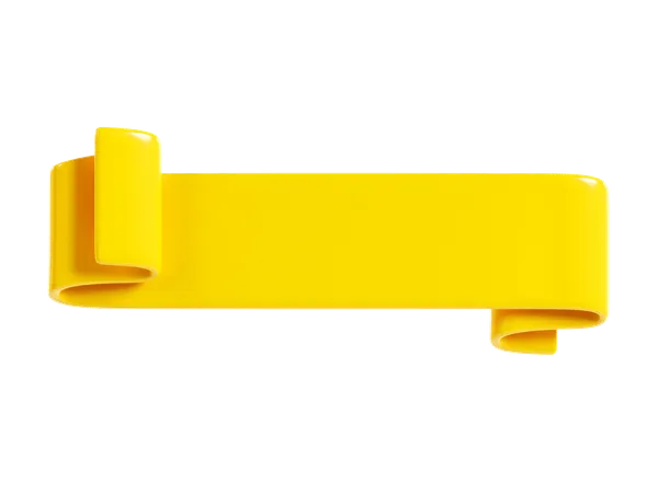 Ribbon Banner  3D Icon