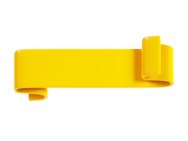 Ribbon Banner  3D Icon