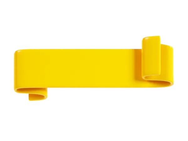 Ribbon Banner  3D Icon
