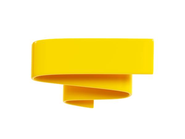 Ribbon Banner  3D Icon
