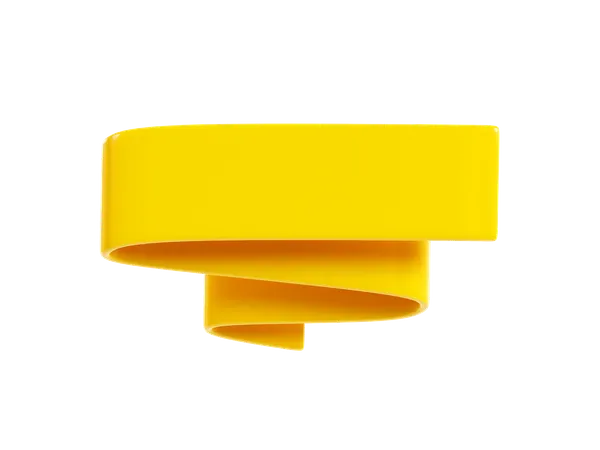 Ribbon Banner  3D Icon