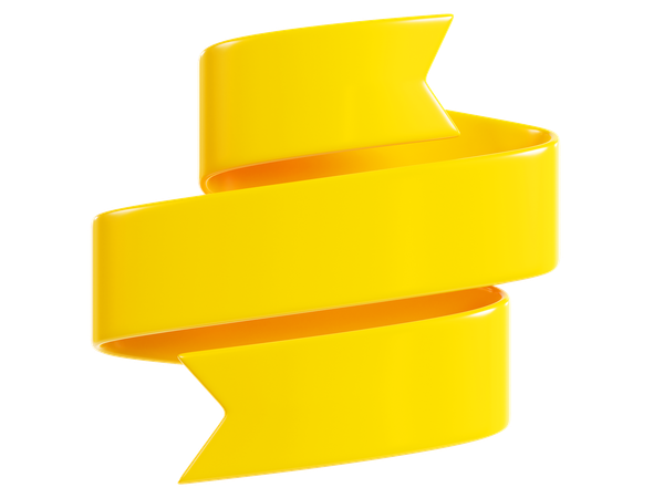 Ribbon Banner  3D Icon