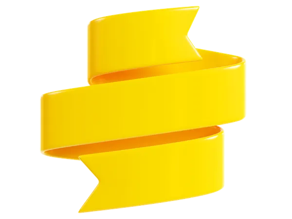 Ribbon Banner  3D Icon