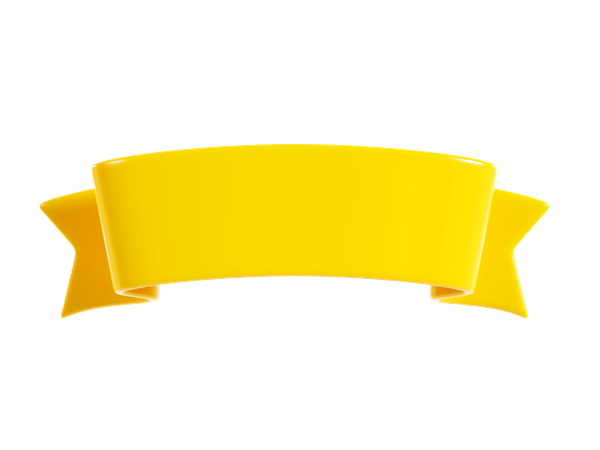 Ribbon Banner  3D Icon