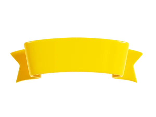 Ribbon Banner  3D Icon