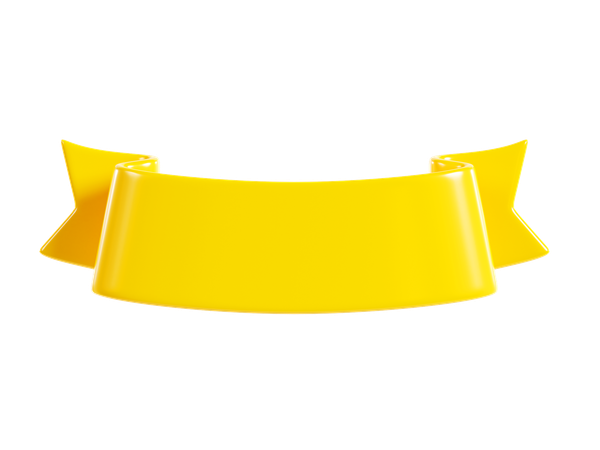 Ribbon Banner  3D Icon