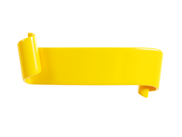 Ribbon Banner  3D Icon