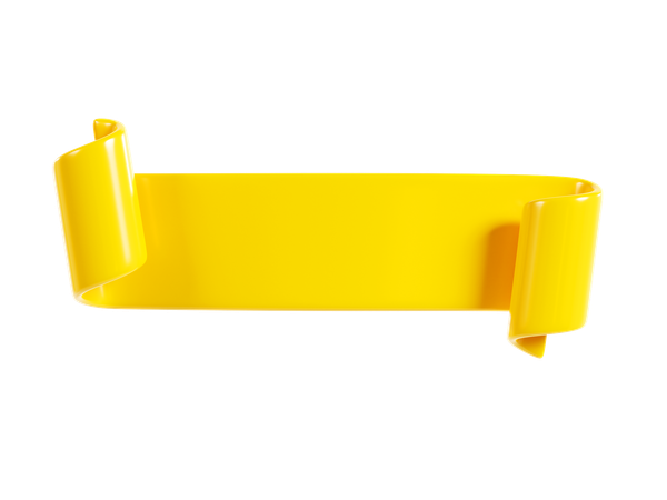 Ribbon Banner  3D Icon