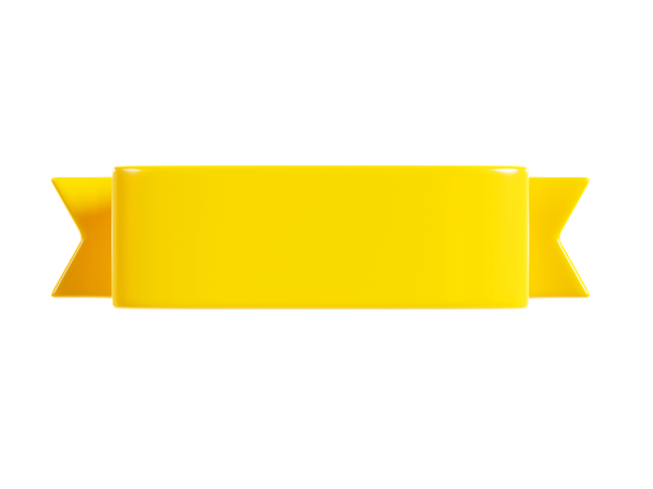 Ribbon Banner  3D Icon