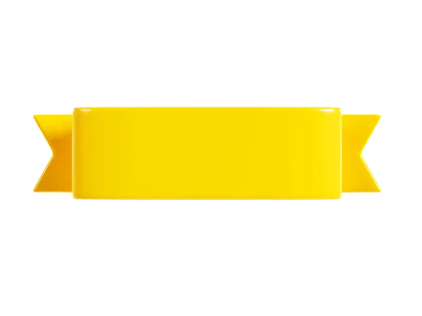 Ribbon Banner  3D Icon
