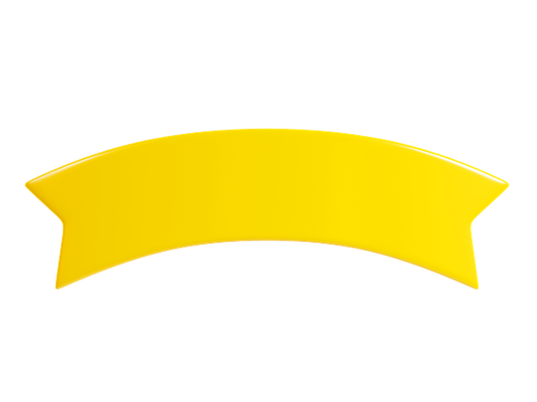 Ribbon Banner  3D Icon
