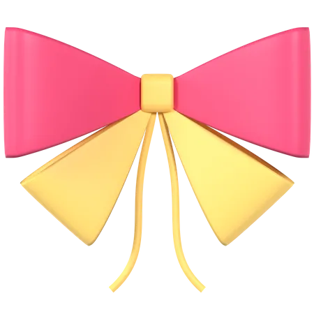 Ribbon Bow 3D Icon