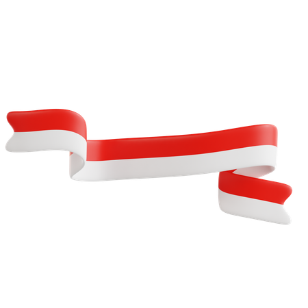 Ribbon Flag  3D Icon