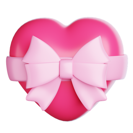 Ribbon Love  3D Icon