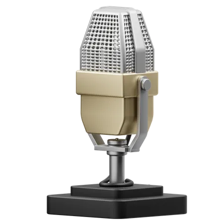 Ribbon Microphone  3D Icon
