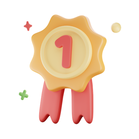 Ribbon Rosette  3D Icon