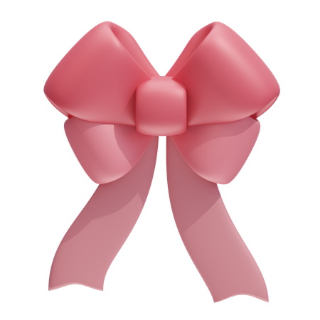 Ribbon With Tied Ends  3D Icon