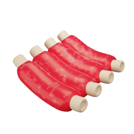 Ribs  3D Icon