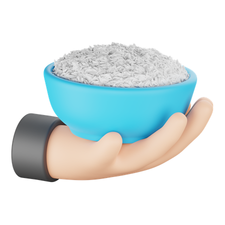 Rice  3D Icon