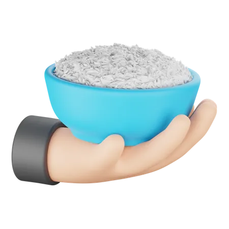 Rice  3D Icon