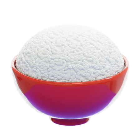 Rice  3D Icon