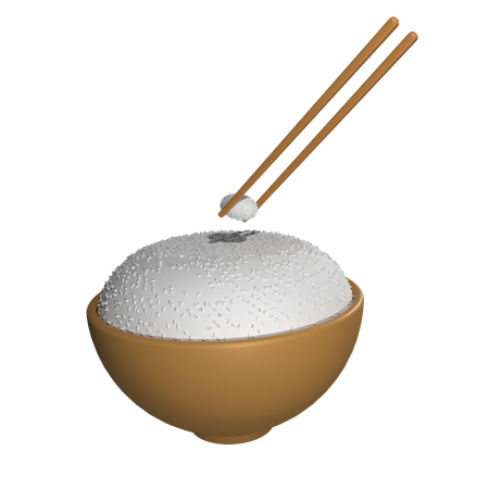 Rice  3D Icon