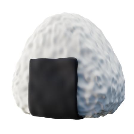 Rice Ball Onigiri  3D Icon