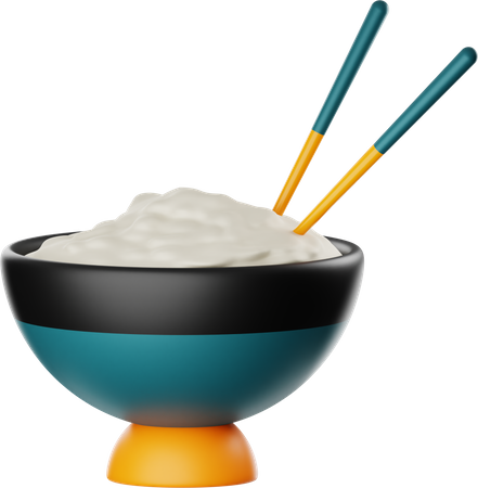 Rice Bowl  3D Icon