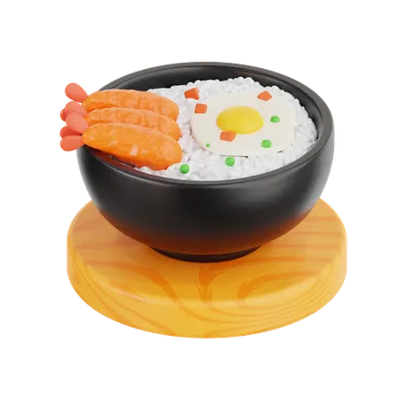 Rice Bowl  3D Icon