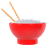 fried rice 3d logo