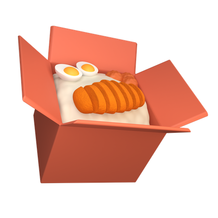 Rice Box  3D Icon