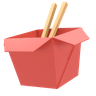 3d rice box illustration