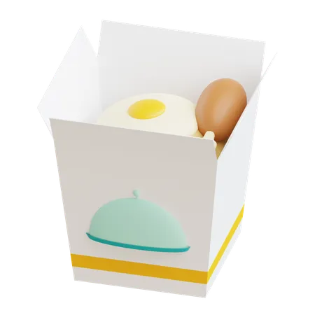 3 D Rice Box Icon Illustration With Transparent Background 3D Icon