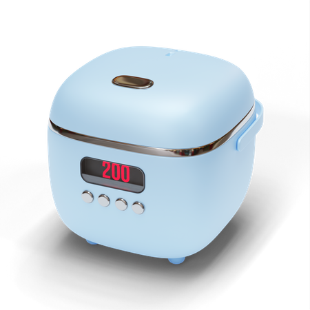 Rice Cooker  3D Illustration