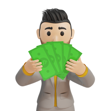 Rich businessman  3D Icon