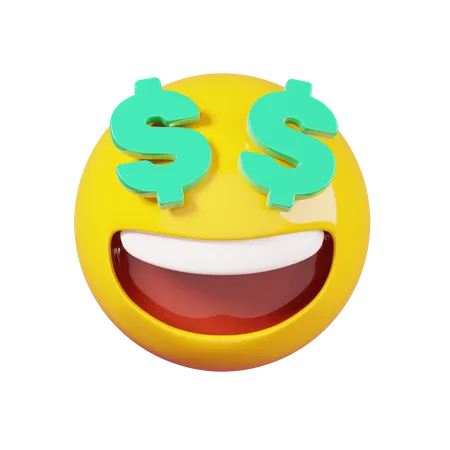 Rich Emoji 3D Illustration