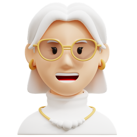 Rich Grandma  3D Icon